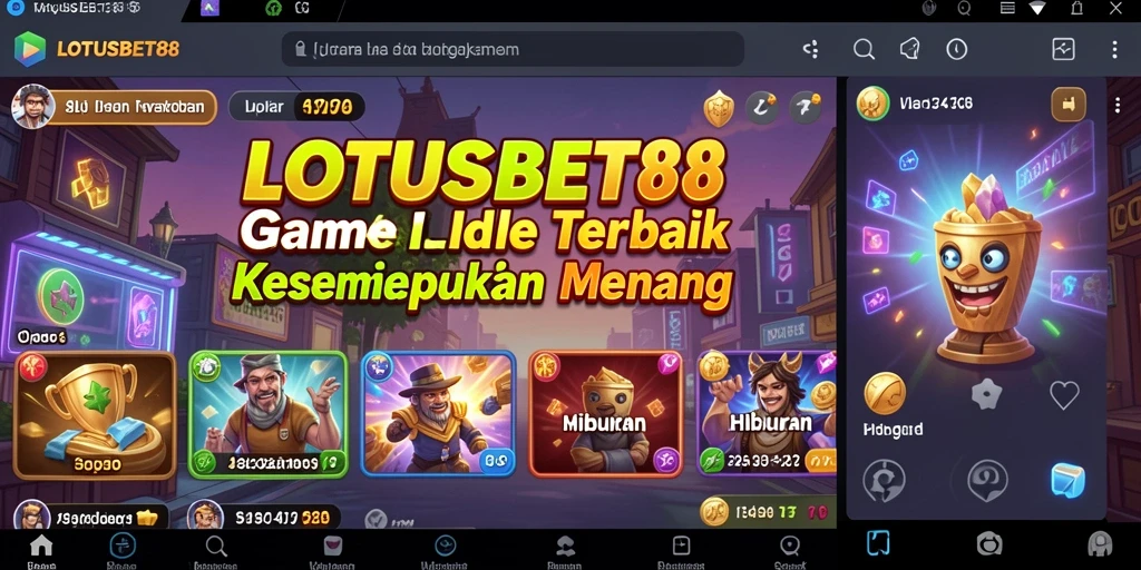 Tampilan screenshot LOTUSBET88 menampilkan gameplay Idle yang menarik.